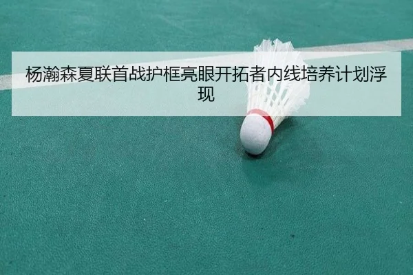 杨瀚森夏联首战护框亮眼开拓者内线培养计划浮现